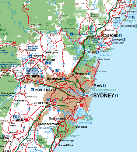 sydney regional carte